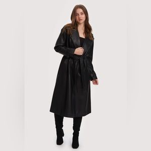 Noize Vegan Leather Alizeh Trenchcoat
